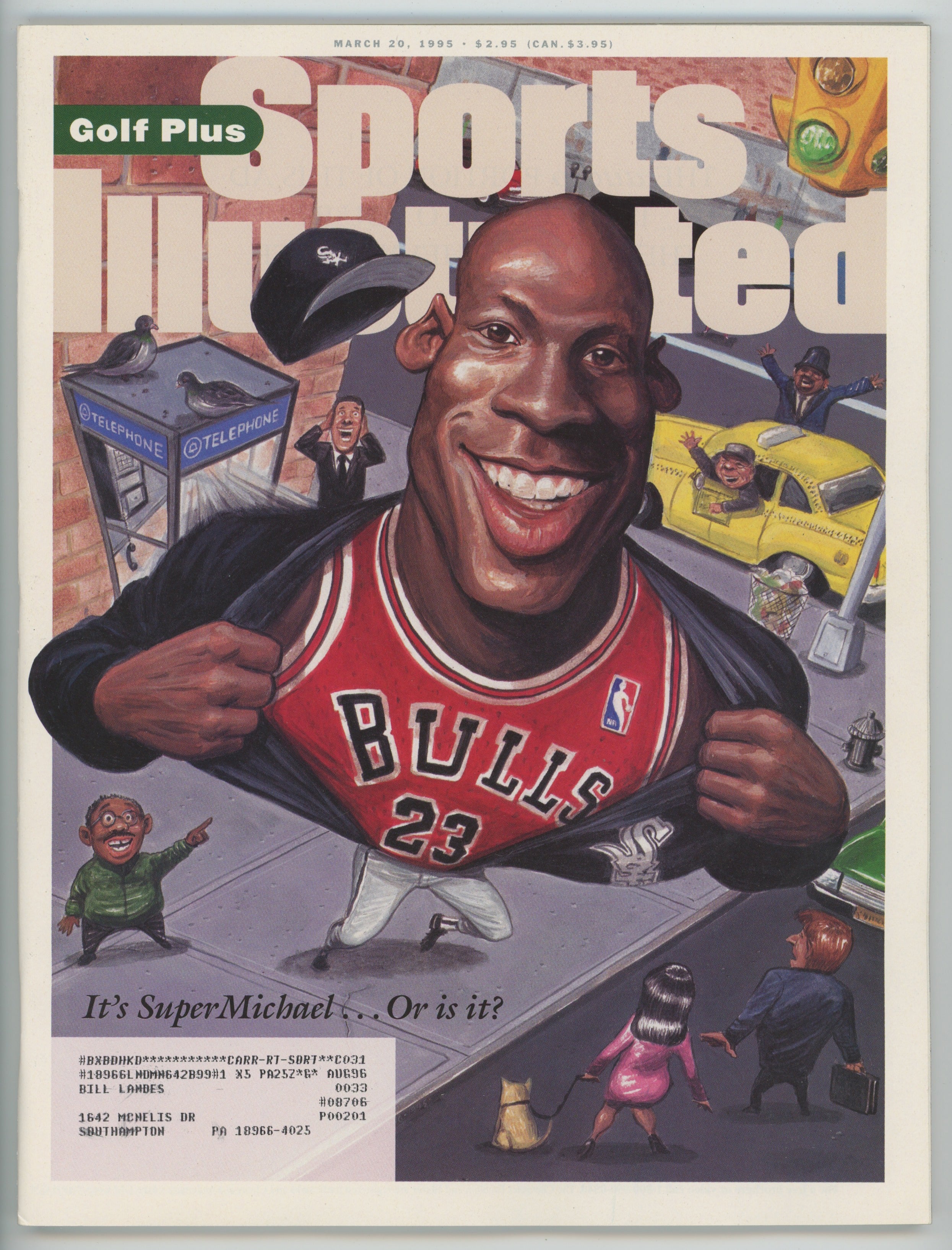 Michael Jordan “It’s Super Michael, Or is it?” 3/20/95 EX-MT ML Chicago Bulls