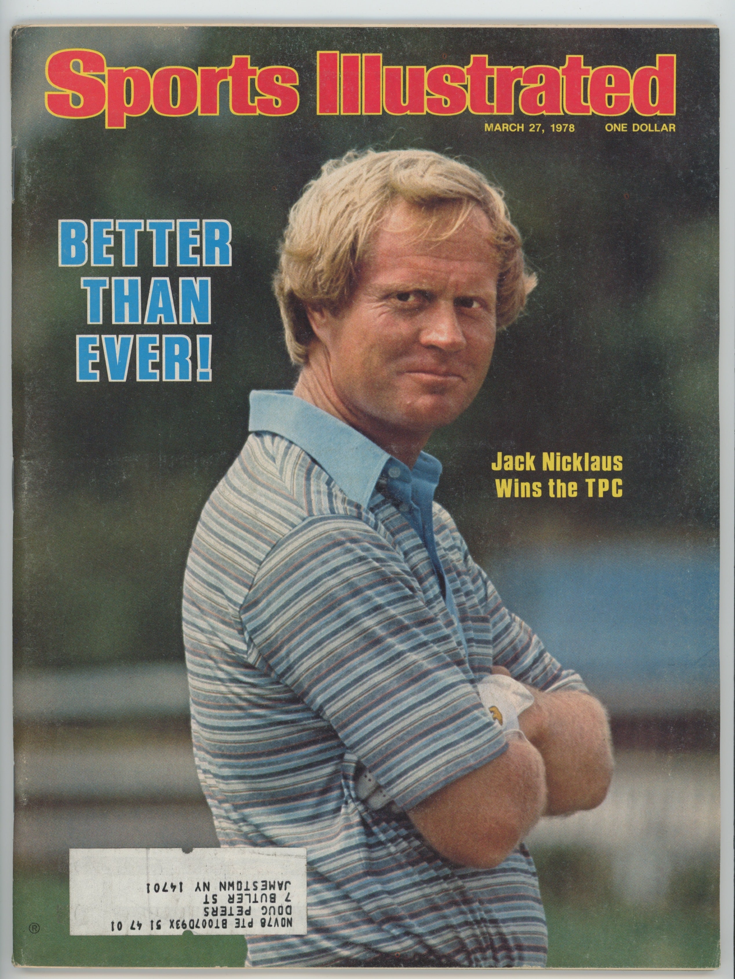Jack Nicklaus “Better Than Ever, Wins the TPC” 3/27/78 EX ML