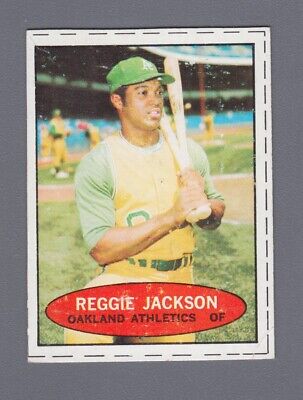 1971 Bazooka Unnumbered Reggie Jackson Oakland Athletics Baseball Card  