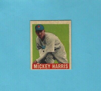 1948 Leaf #27 Mickey Harris Boston Red Sox Baseball Card EX+, w / wrinkle 