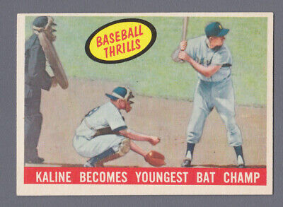 1959 Topps #463 Al Kaline Becomes Youngest Bat Champ Baseball Card Ex/Mt