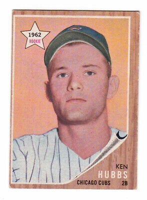 1962 Topps #461 Ken Hubbs Chicago Cubs Rookie Baseball Card Vg/Ex