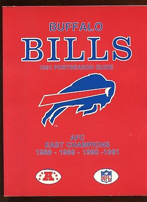 1991 Buffalo Bills NFL Football Post Season Media Guide EX+