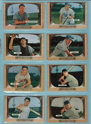 1955 Bowman Starter Set Lot of 61 Different Baseball Cards G - Ex/Mt isus