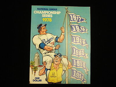 1978 National League Championship Series Phillies @ Dodgers Program