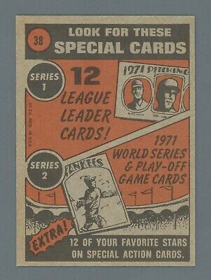 1972 Topps #38 Carl Yastrzemski In Action Boston Red Sox Baseball Card Ex/Mt 