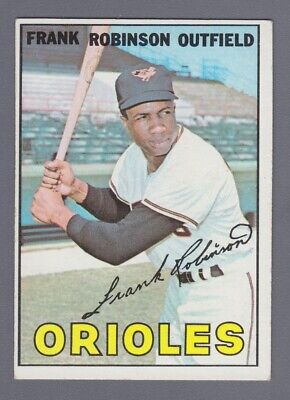 1967 Topps #100 Frank Robinson Baltimore Orioles Baseball Card EX o/c