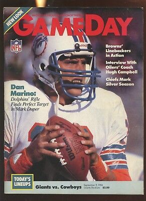 September 9 1984 NFL Program Dallas Cowboys at New York Giants EX+