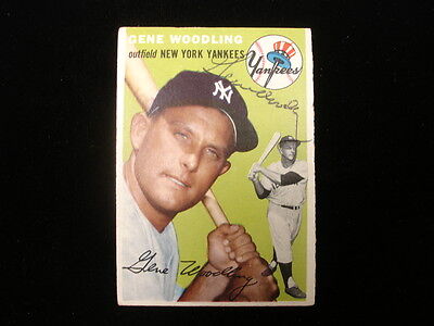 Gene Woodling NY Yankees Autographed 1954 Topps #101 Card