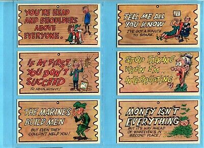 1959 Topps Wacky Plaks Starter Set Lot of 43 Different Cards EX+ - Ex/Mt   