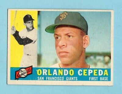 1960 Topps #450 Orlando Cepeda San Francisco Giants Baseball Card EX+ twbrc     