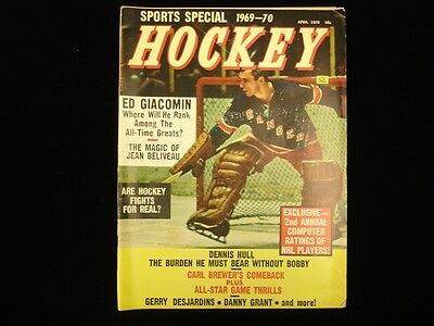 Sports Special 1969-70 Hockey Magazine - Ed Giacomin NY Rangers Cover