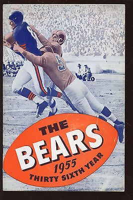 1955 Chicago Bears NFL Football Yearbook / Media Guide EX