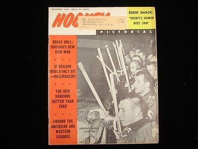 December 1963 Hockey Pictorial Magazine - Chicago Blackhawks Cover