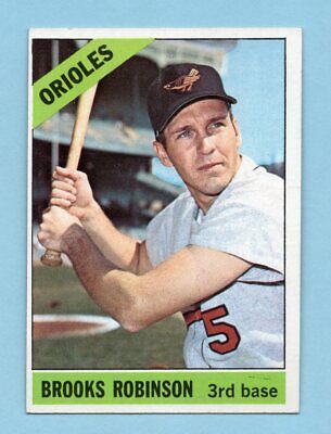 1966 Topps #390 Brooks Robinson Baltimore Orioles Baseball Card NM o/c ap cr/wk 