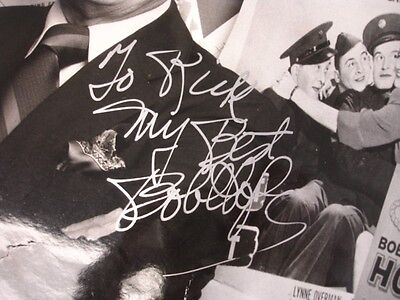 Bob Hope Autographed 8" x 10" Black & White Photograph - B&E Hologram