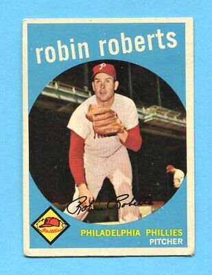 1959 Topps #352 Robin Roberts Philadelphia Phillies Baseball Card Vg/Ex 