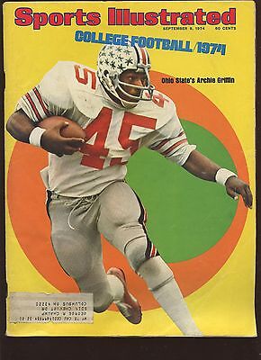 September 6 1974 Sports Illustrated Magazine With Archie Griffin Cover VG+