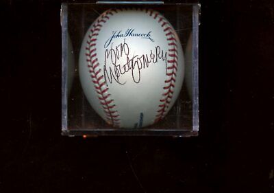 Jim Rice & Bob Montgomery RED SOX Dual Signed Rawlings Baseball w/ B&E Hologram