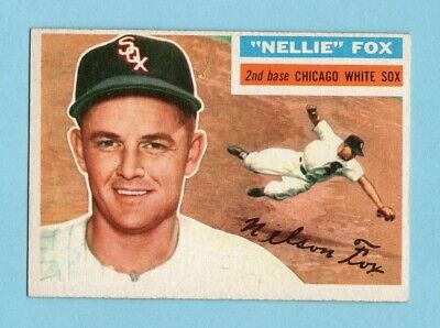 1956 Topps #118 Nellie Fox Chicago White Sox Baseball Card Ex/Mt o/c