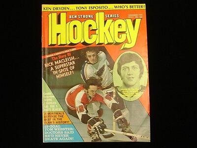 November 1973 Ben Strong Series Hockey Magazine - Macleish + Vickers Cover