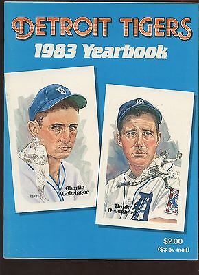 1983 MLB Baseball Detroit Tigers Yearbook EXMT