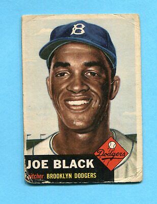 1953 Topps #81 Joe Black Brooklyn Dodgers Baseball Card Low Grade