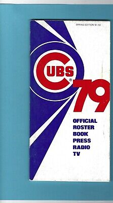 1979 Chicago Cubs MLB Media Guide 