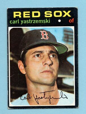 1971 Topps #530 Carl Yastrzemski Boston Red Sox Baseball Card Vg/Ex ap lt wk/cr 