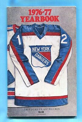 1976-77 NHL New York Rangers Yearbook / Media Guide EX