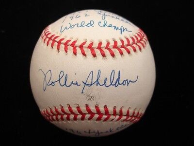 Rollie Sheldon Autographed Official American League Baseball - PSA