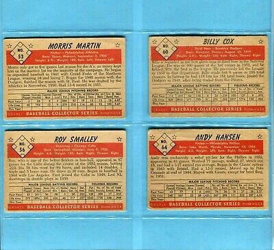 1953 Bowman Black & White Starter Set Lot of 28 Diff Baseball Cards Low Grade  