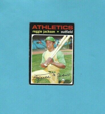 1971 Topps #20 Reggie Jackson Oakland Athletics Baseball Card Vg/Ex 