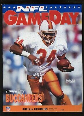 September 12 1993 NFL Program Tampa Bay Bucs at New York Giants EX-MT