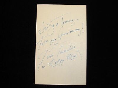 Toni Tennille Autographed 5" x 8" Paper - B&E Holo