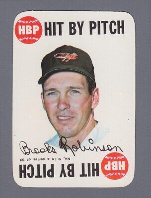 1968 Topps Game Insert #9 Brooks Robinson Baltimore Orioles Baseball Card NM 