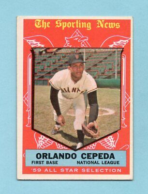 1959 Topps #553 Orlando Cepeda All-Star Giants High Number Baseball Card EX wk