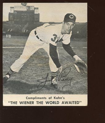 1961 Kahn's Wieners Baseball Card Jim Perry