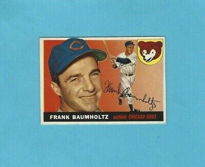 1955 Topps #172 Frank Baumholtz Chicago Cubs Baseball Card NM app w/wrinkle