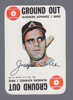 1968 Topps Game Insert #31 Joe Torre Atlanta Braves Baseball Card 