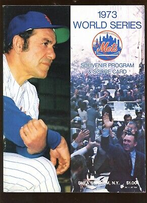 1973 MLB World Series Program Oakland Athletics at New York Mets NRMT