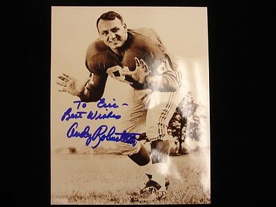 Andy Robustelli #81 New York Giants Autographed 8" x 10" Photograph