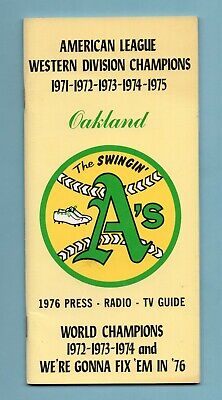 1976 MLB Oakland Athletics Media Guide   