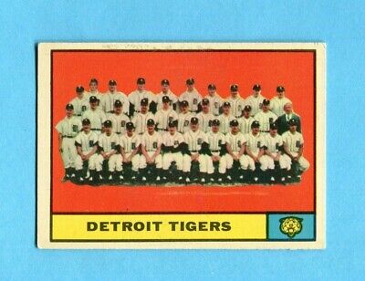 1961 Topps #51 Detroit Tigers Team Baseball Card EX