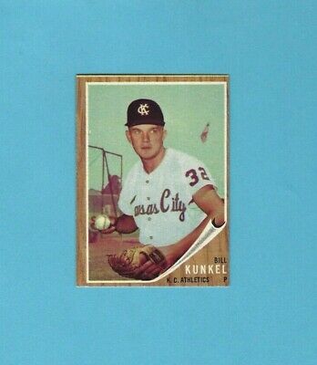 1962 Topps #147 Bill Kunkel Ball in Hand Variation K C Athletics Baseball Card  