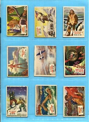 1954 Topps Scoops Starter Set Lot of 39 Different Cards Low Grade - VG