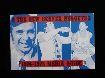 1974-75 Denver Nuggets Basketball Media Guide