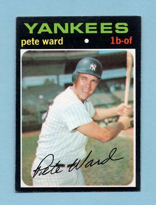 1971 Topps #667 Pete Ward High Number New York Yankees Baseball Card EX+