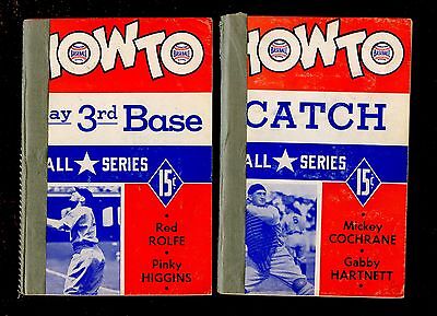 1941 How To Play Baseball Series Books 4 Different