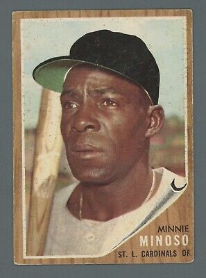 1962 Topps #28 Minnie Minoso St. Louis Cardinals Baseball Card Vg/Ex   